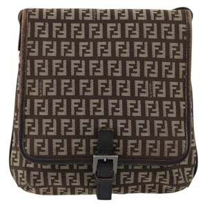 Fendi Zucchino Mamma Baguette Shoulder Bag Brown